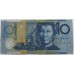 AUSTRALIA 1993 . TEN 10 DOLLAR BANKNOTES . ERROR . WET INK TRANSFER